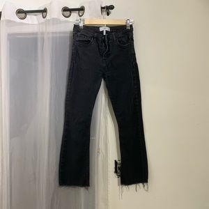 Mango Cropped Flare Jeans
